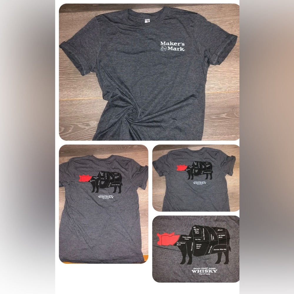 Maker’s Mark crew t shirt canvas brand